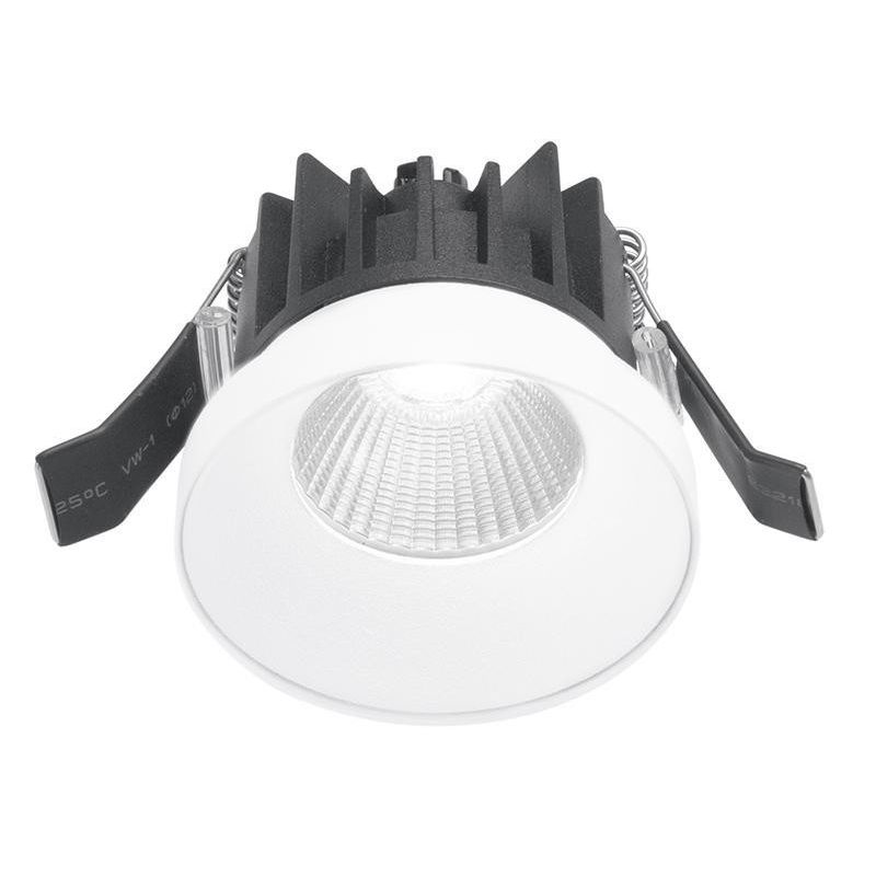 FARETTO DA INCASSO ROTONDO IN ALLUMINIO BIANCO O NERO LED 9W LUCE 3000K IP54 GEA LUCE - Cristalensi Shop Online