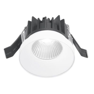 FARETTO DA INCASSO ROTONDO IN ALLUMINIO BIANCO O NERO LED 9W LUCE 3000K IP54 GEA LUCE - Cristalensi Shop Online