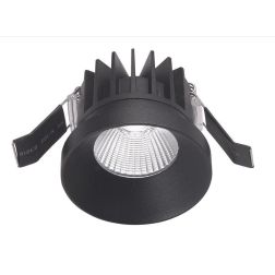 FARETTO DA INCASSO ROTONDO IN ALLUMINIO BIANCO O NERO LED 9W LUCE 3000K IP54 GEA LUCE - Cristalensi Shop Online 2