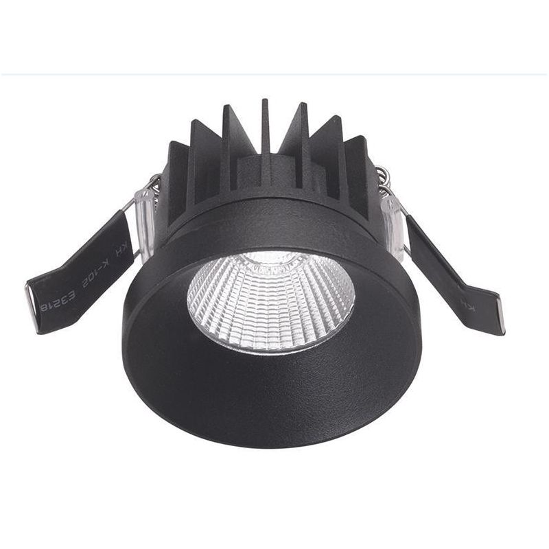 FARETTO DA INCASSO ROTONDO IN ALLUMINIO BIANCO O NERO LED 9W LUCE 3000K IP54 GEA LUCE - Cristalensi Shop Online