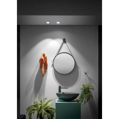 FARETTO DA INCASSO ROTONDO IN ALLUMINIO BIANCO O NERO LED 9W LUCE 3000K IP54 GEA LUCE - Cristalensi Shop Online