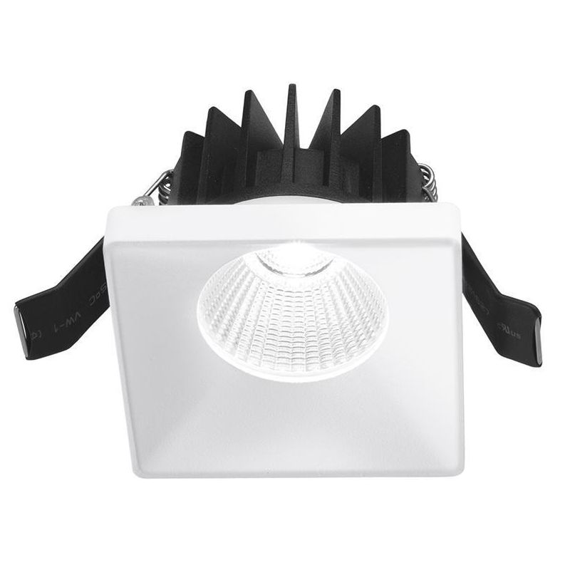 FARETTO DA INCASSO QUADRATO IN ALLUMINIO BIANCO O NERO LED 9W LUCE 3000K IP54 GEA LUCE - Cristalensi Shop Online
