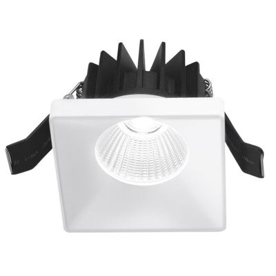 FARETTO DA INCASSO QUADRATO IN ALLUMINIO BIANCO O NERO LED 9W LUCE 3000K IP54 GEA LUCE - Cristalensi Shop Online