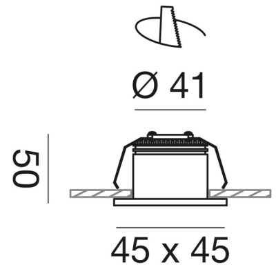 FARETTO DA INCASSO QUADRATO IN ALLUMINIO BIANCO OPACO LED 4W LUCE 3000K O 4000K GEA LUCE - Cristalensi Shop Online