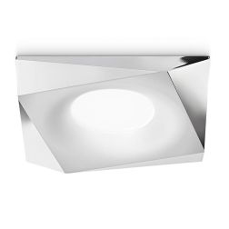 FARETTO DA INCASSO QUADRATO IN ALLUMINIO FINITURA BIANCA O CROMO LAMPADINA GU10 MODERNO GEA LUCE - Cristalensi Shop Online 2