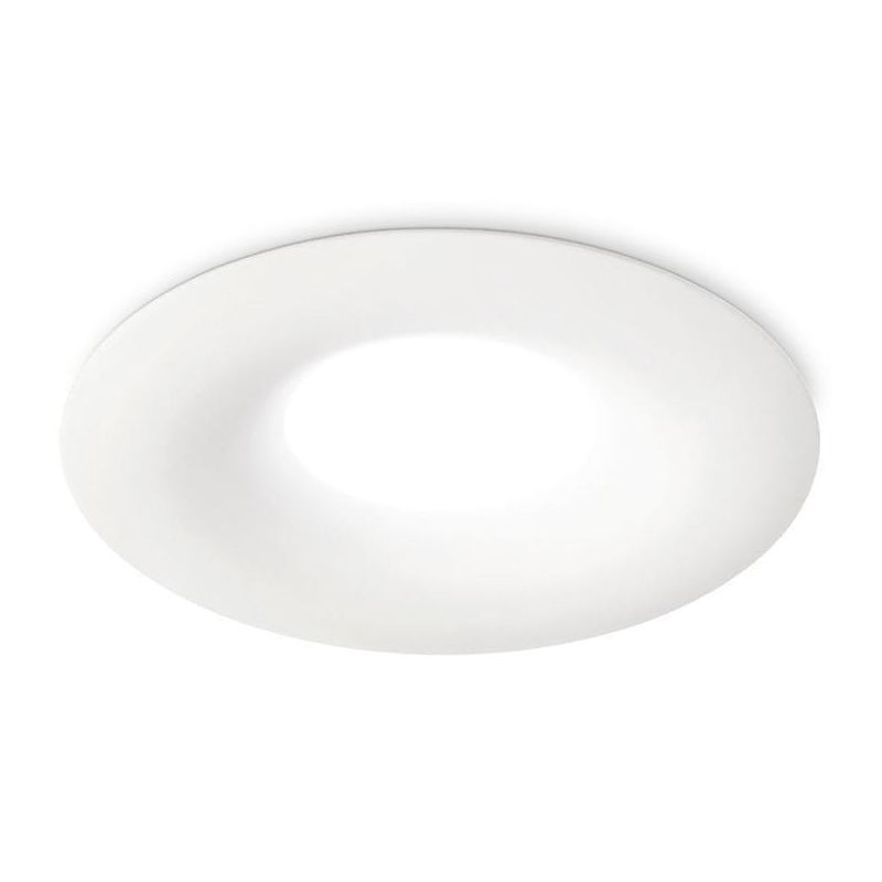 FARETTO DA INCASSO ROTONDO IN ALLUMINIO BIANCO OPACO CON LAMPADINA GU10 MODERNO GEA LUCE - Cristalensi Shop Online