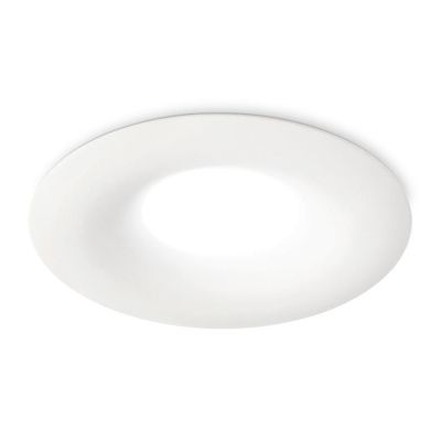FARETTO DA INCASSO ROTONDO IN ALLUMINIO BIANCO OPACO CON LAMPADINA GU10 MODERNO GEA LUCE - Cristalensi Shop Online