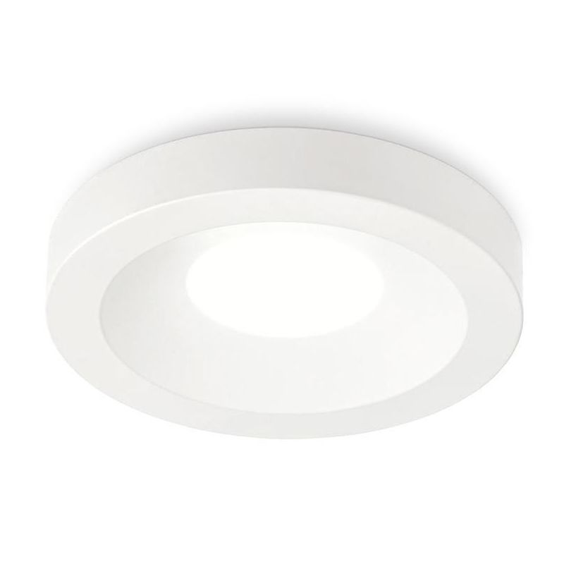 FARETTO DA INCASSO MODERNO ROTONDO IN ALLUMINIO BIANCO OPACO CON LAMPADINA GU10 MODERNO GEA LUCE - Cristalensi Shop Online