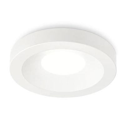 FARETTO DA INCASSO MODERNO ROTONDO IN ALLUMINIO BIANCO OPACO CON LAMPADINA GU10 MODERNO GEA LUCE - Cristalensi Shop Online
