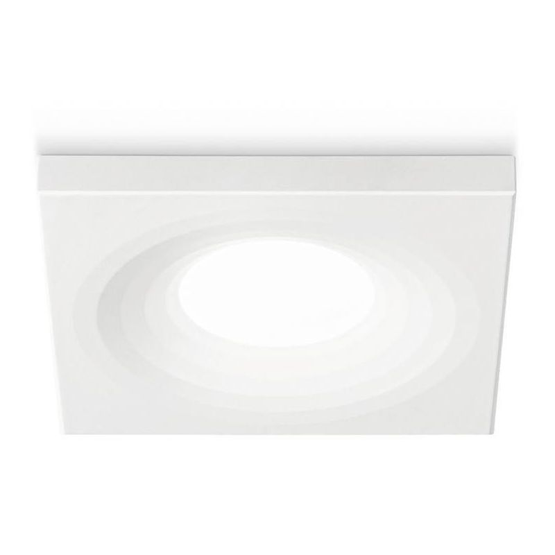 FARETTO DA INCASSO MODERNO QUADRATO IN ALLUMINIO BIANCO OPACO CON LAMPADINA GU10 MODERNO GEA LUCE - Cristalensi Shop Online