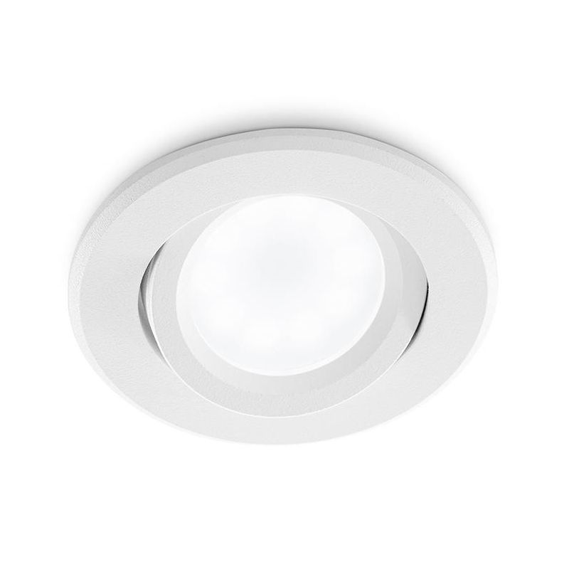 FARETTO DA INCASSO ORIENTABILE ROTONDO BIANCO NERO O ALLUMINIO CON LAMPADINA GU10 MODERNO GEA LUCE - Cristalensi Shop Online