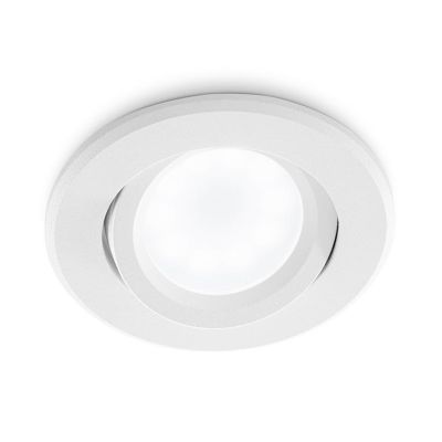 FARETTO DA INCASSO ORIENTABILE ROTONDO BIANCO NERO O ALLUMINIO CON LAMPADINA GU10 MODERNO GEA LUCE - Cristalensi Shop Online