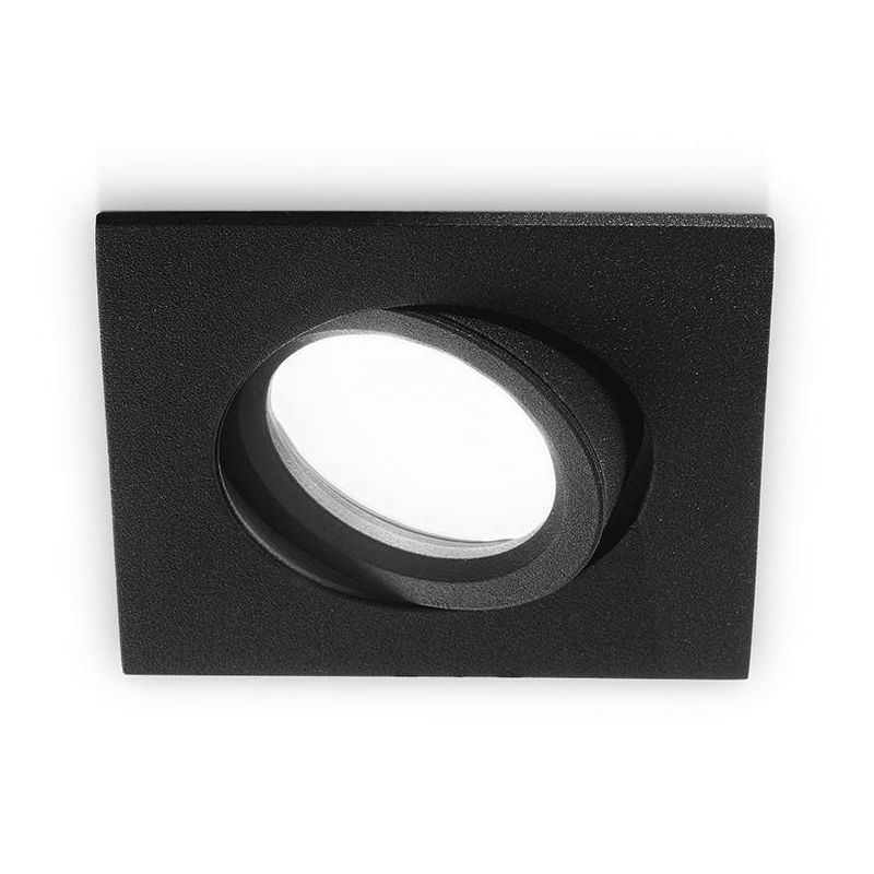 FARETTO DA INCASSO ORIENTABILE QUADRATO BIANCO NERO O ALLUMINIO CON LAMPADINA GU10 MODERNO GEA LUCE - Cristalensi Shop Online