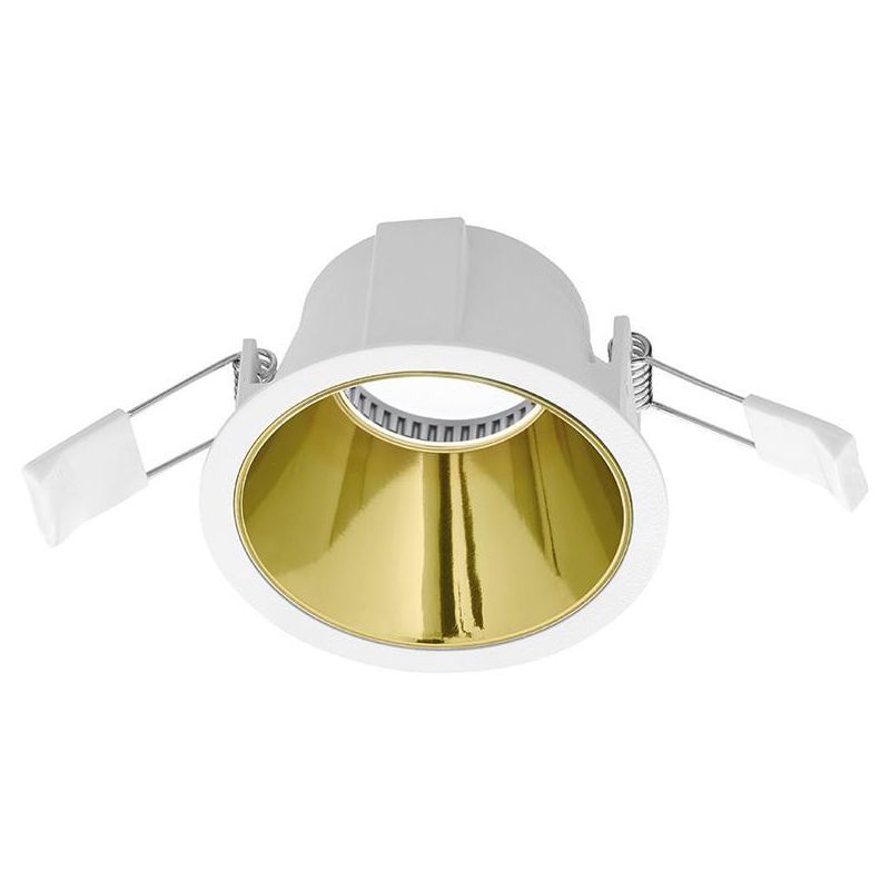 FARETTO DA INCASSO ROTONDO IN ALLUMINIO BIANCO CON COVER IN TRE COLORI CON LAMPADINA GU10 GEA LUCE - Cristalensi Shop Online