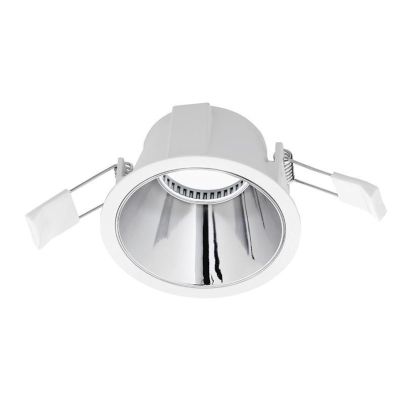 FARETTO DA INCASSO ROTONDO IN ALLUMINIO BIANCO CON COVER IN TRE COLORI CON LAMPADINA GU10 GEA LUCE - Cristalensi Shop Online