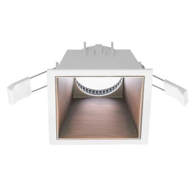 FARETTO DA INCASSO QUADRATO IN ALLUMINIO BIANCO CON COVER IN TRE COLORI CON LAMPADINA GU10 GEA LUCE - Cristalensi Shop Online