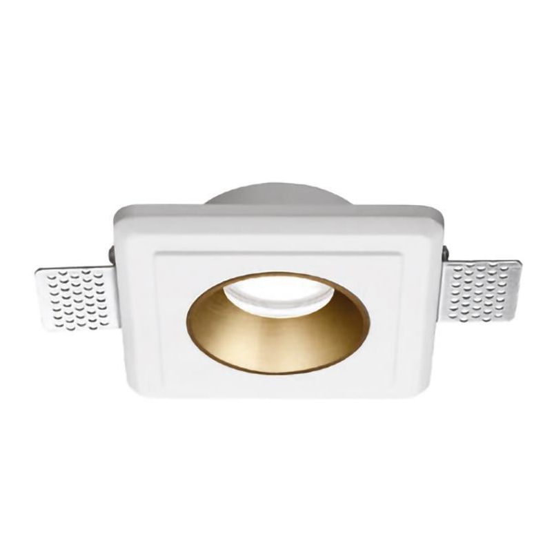 FARETTO DA INCASSO IN GESSO TONDO CON COVER COLORATA IN TRE COLORI CON LAMPADINA GU10 GEA LUCE - Cristalensi Shop Online