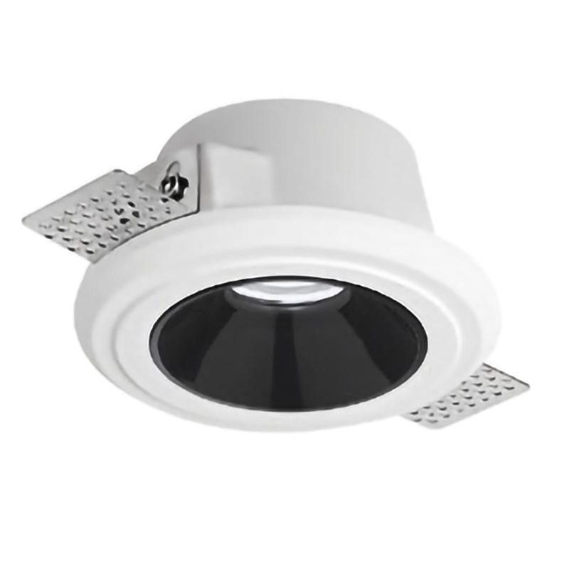 FARETTO DA INCASSO IN GESSO ROTONDO CON COVER ESTRAIBILE IN TRE COLORI CON LAMPADINA GU10 GEA LUCE - Cristalensi Shop Online