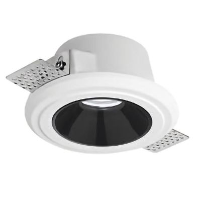 FARETTO DA INCASSO IN GESSO ROTONDO CON COVER ESTRAIBILE IN TRE COLORI CON LAMPADINA GU10 GEA LUCE - Cristalensi Shop Online