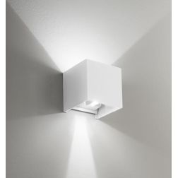 APPLIQUE DA ESTERNO BIEMISSIONE LED 2X5W LUCE 3000K O 4000K 5 COLORI DISPONIBILI IP54 GEA LUCE GEA LUCE - Cristalensi Shop Onlin