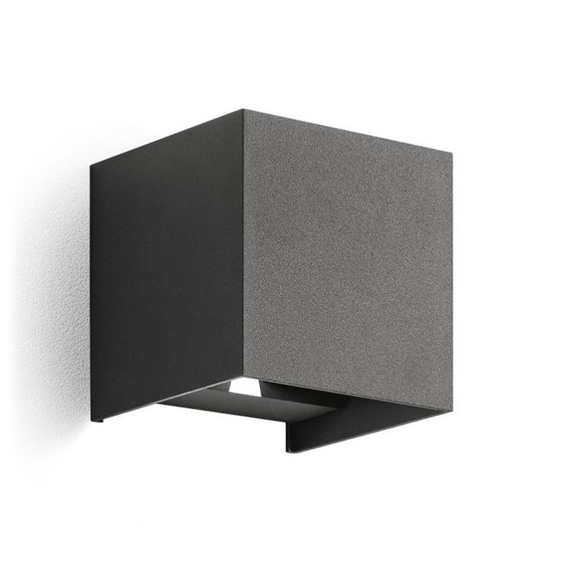 APPLIQUE DA ESTERNO BIEMISSIONE LED 2X5W LUCE 3000K O 4000K 5 COLORI DISPONIBILI IP54 GEA LUCE GEA LUCE - Cristalensi Shop Onlin