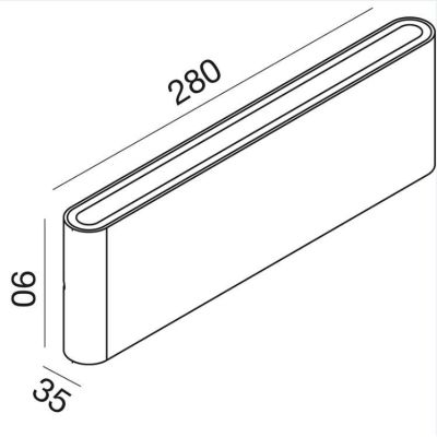 APPLIQUE DA ESTERNO IP54 RETTANGOLARE BIEMISSIONE LED 2X12W LUCE 3000K O 4000K 3 COLORI GEA LUCE GEA LUCE - Cristalensi Shop Onl