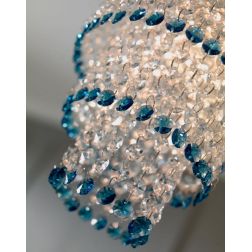 MEDUSA SOSPENSIONE CRISTALLI TRASPARENTI E FILA COLORATI A SCELTA Illuminando - Cristalensi Shop Online 2