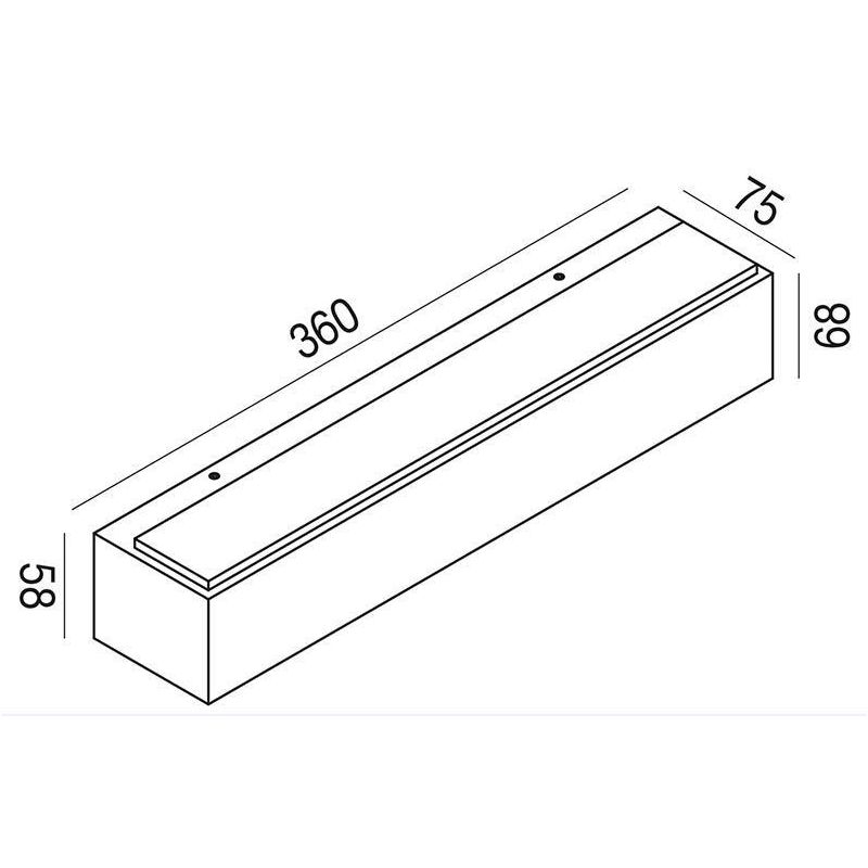APPLIQUE DA ESTERNO IP65 BIEMISSIONE LED 20W LUCE 4000K ANTRACITE BIANCO O RUGGINE GEA LUCE GEA LUCE - Cristalensi Shop Online