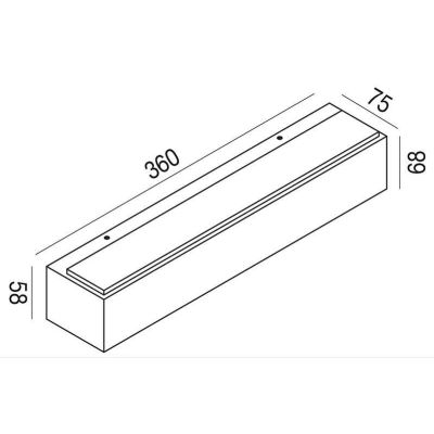 APPLIQUE DA ESTERNO IP65 BIEMISSIONE LED 20W LUCE 4000K ANTRACITE BIANCO O RUGGINE GEA LUCE GEA LUCE - Cristalensi Shop Online