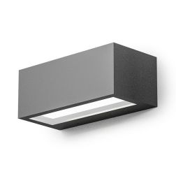 APPLIQUE DA ESTERNO IP65 BIEMISSIONE LED 15W LUCE 4000K ANTRACITE BIANCO O RUGGINE GEA LUCE GEA LUCE - Cristalensi Shop Online