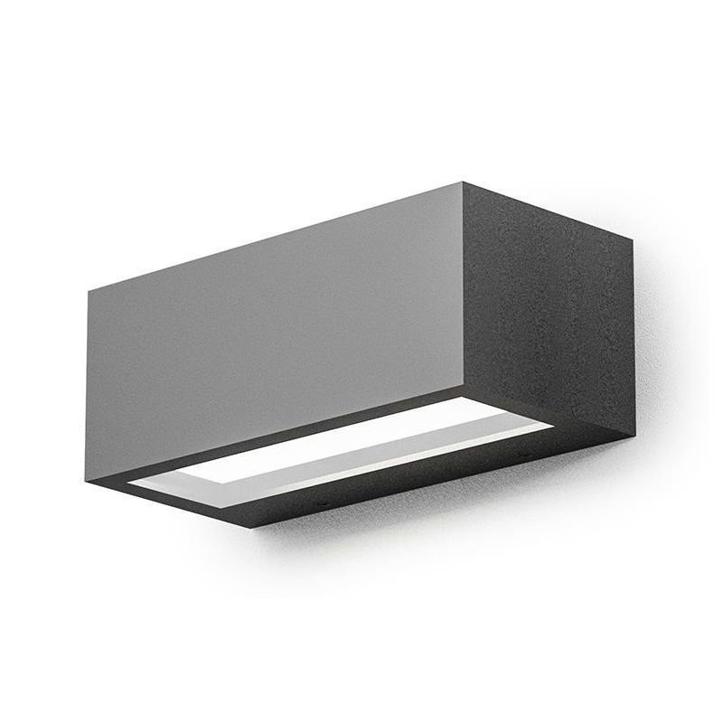 APPLIQUE DA ESTERNO IP65 BIEMISSIONE LED 15W LUCE 4000K ANTRACITE BIANCO O RUGGINE GEA LUCE GEA LUCE - Cristalensi Shop Online