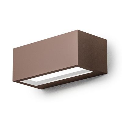 APPLIQUE DA ESTERNO IP65 BIEMISSIONE LED 15W LUCE 4000K ANTRACITE BIANCO O RUGGINE GEA LUCE GEA LUCE - Cristalensi Shop Online
