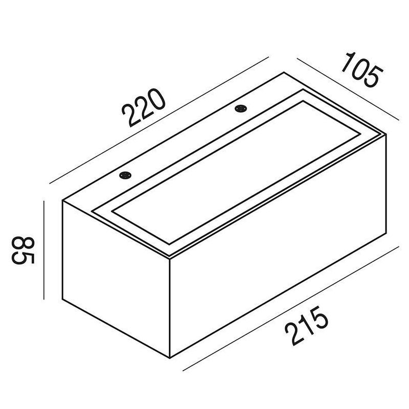 APPLIQUE DA ESTERNO IP65 BIEMISSIONE LED 15W LUCE 4000K ANTRACITE BIANCO O RUGGINE GEA LUCE GEA LUCE - Cristalensi Shop Online