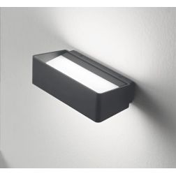 APPLIQUE DA ESTERNO IP65 BIEMISSIONE LED 13W LUCE 4000K ANTRACITE O BIANCO DELLA GEA LUCE GEA LUCE - Cristalensi Shop Online