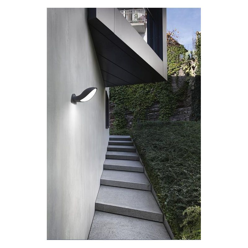 APPLIQUE DA ESTERNO IP65 MODERNA LED 10W LUCE 4000K ANTRACITE O BIANCO DELLA GEA LUCE GEA LUCE - Cristalensi Shop Online