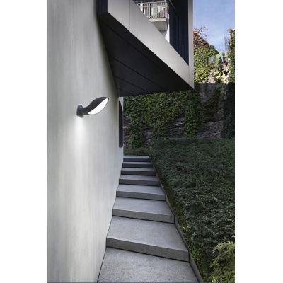 APPLIQUE DA ESTERNO IP65 MODERNA LED 10W LUCE 4000K ANTRACITE O BIANCO DELLA GEA LUCE GEA LUCE - Cristalensi Shop Online