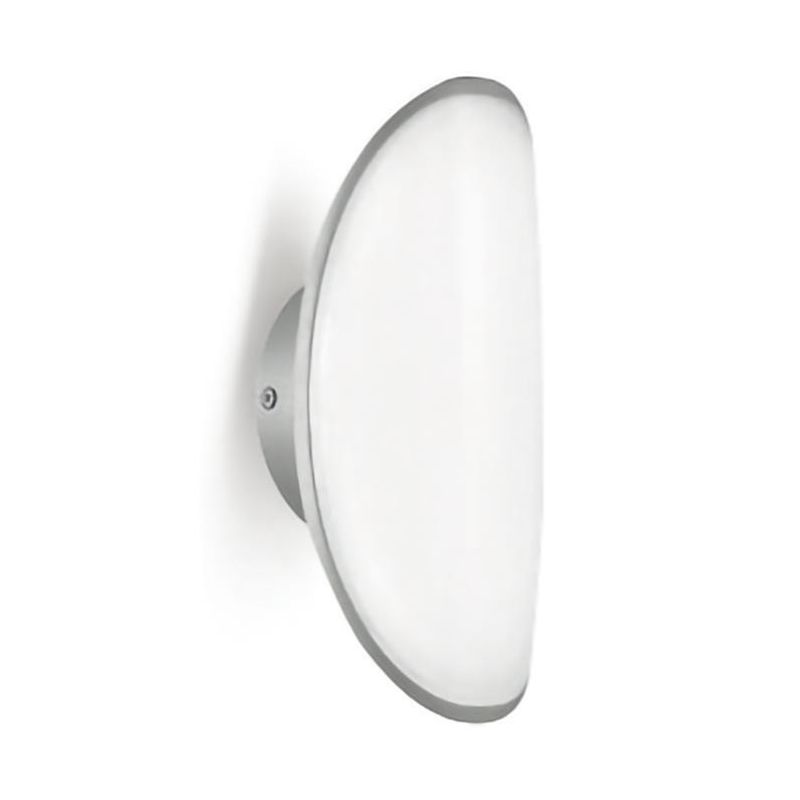 APPLIQUE DA ESTERNO IP65 OVALE LED 13W LUCE 4000K GRIGIO METALLIZZATO O ANTRACITE MODERNA GEA LUCE - Cristalensi Shop Online