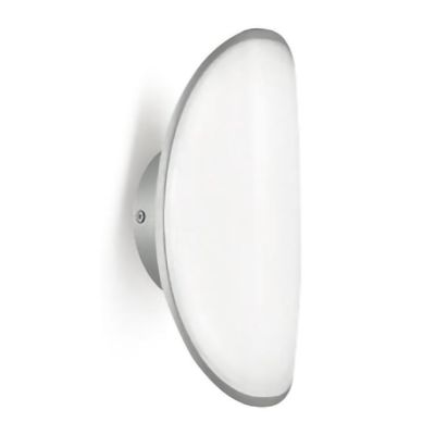 APPLIQUE DA ESTERNO IP65 OVALE LED 13W LUCE 4000K GRIGIO METALLIZZATO O ANTRACITE MODERNA GEA LUCE - Cristalensi Shop Online