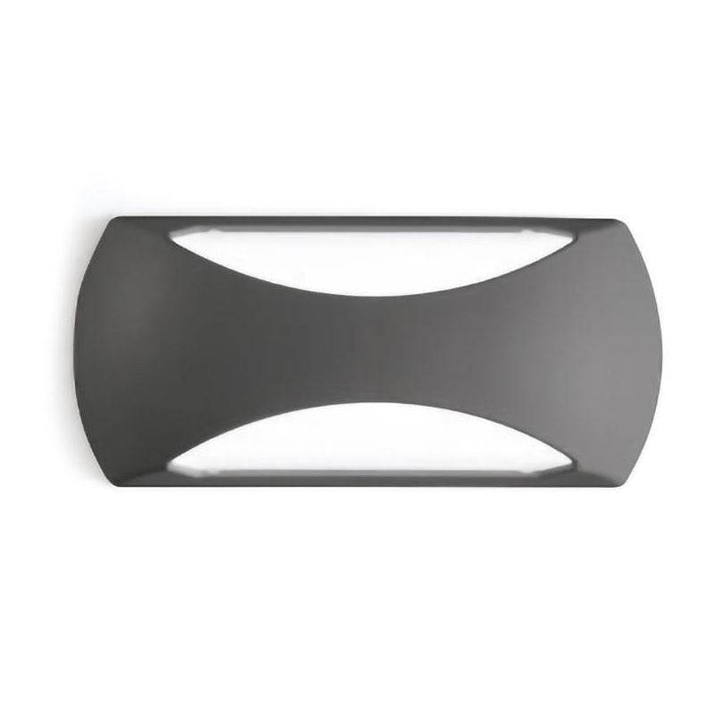 APPLIQUE DA ESTERNO IP65 ANTI SALSEDINE LED 12W LUCE 4000K ANTRACITE O BIANCO MODERNA GEA LUCE - Cristalensi Shop Online