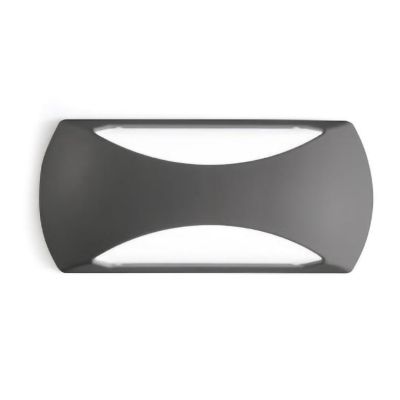 APPLIQUE DA ESTERNO IP65 ANTI SALSEDINE LED 12W LUCE 4000K ANTRACITE O BIANCO MODERNA GEA LUCE - Cristalensi Shop Online