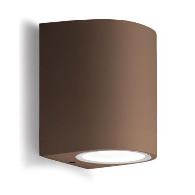 APPLIQUE DA ESTERNO A CILINDRO IP44 BIANCO ANTRACITE O RUGGINE CON LAMPADINA GU10 MONO EMISSIONE GEA LUCE - Cristalensi Shop Onl