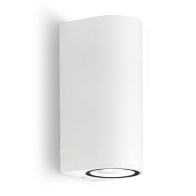 APPLIQUE DA ESTERNO A CILINDRO IP44 BIANCO ANTRACITE O RUGGINE CON 2 LAMPADINE GU10 BI-EMISSIONE GEA LUCE - Cristalensi Shop Onl