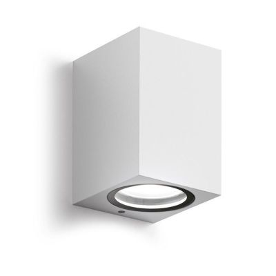 APPLIQUE DA ESTERNO A CUBO IP44 BIANCO ANTRACITE O RUGGINE CON LAMPADINA GU10 MONO-EMISSIONE GEA LUCE - Cristalensi Shop Online