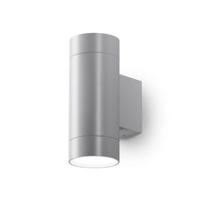 APPLIQUE DA ESTERNO A CILINDRO BI-EMISSIONE IP54 CON LAMPADINE GU10 IN 4 COLORI MODERNA GEA LUCE - Cristalensi Shop Online