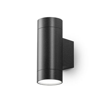 APPLIQUE DA ESTERNO A CILINDRO BI-EMISSIONE IP54 CON LAMPADINE GU10 IN 4 COLORI MODERNA GEA LUCE - Cristalensi Shop Online