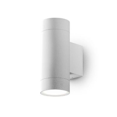 APPLIQUE DA ESTERNO A CILINDRO BI-EMISSIONE IP54 CON LAMPADINE GU10 IN 4 COLORI MODERNA GEA LUCE - Cristalensi Shop Online