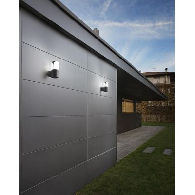 APPLIQUE DA ESTERNO MODERNA IP44 BIANCA ANTRACITE O GRIGIO LAMPADINA ATTACCO E27 GEA LUCE GEA LUCE - Cristalensi Shop Online