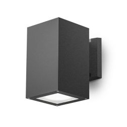APPLIQUE DA ESTERNO A CUBO MONO-EMISSIONE IP65 CON LAMPADINA E27 IN 3 COLORI MODERNA ECONONICA GEA LUCE - Cristalensi Shop Onlin 2