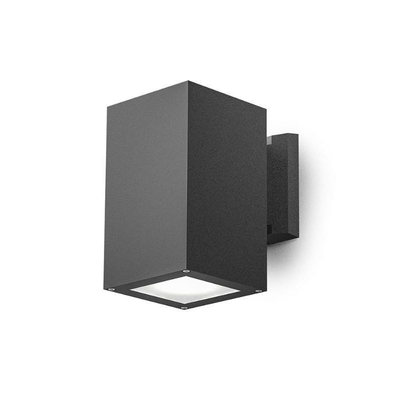 APPLIQUE DA ESTERNO A CUBO MONO-EMISSIONE IP65 CON LAMPADINA E27 IN 3 COLORI MODERNA ECONONICA GEA LUCE - Cristalensi Shop Onlin