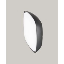 PLAFONIERA DA ESTERNO QUADRATA IP65 LED 20W LUCE 4000K ANTRACITE O GRIGIO MODERNA GEA LUCE - Cristalensi Shop Online